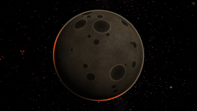 Spica d를 우주 공간에서 바라본 SPACE 시뮬레이션 천체 사진.