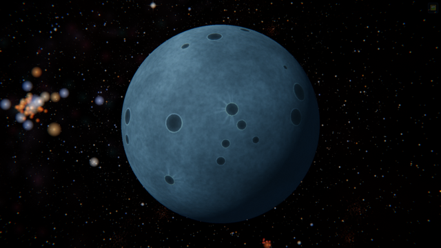 Beta Centauri (Hadar) f를 우주 공간에서 바라본 SPACE 시뮬레이션 천체 사진.