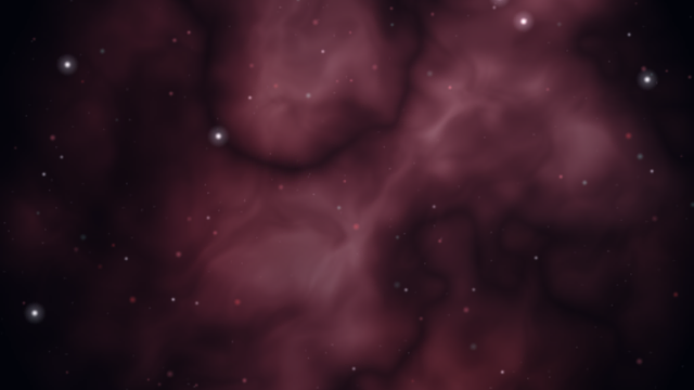 오리온 성운(M42)를 우주 공간에서 바라본 SPACE 시뮬레이션 천체 사진.